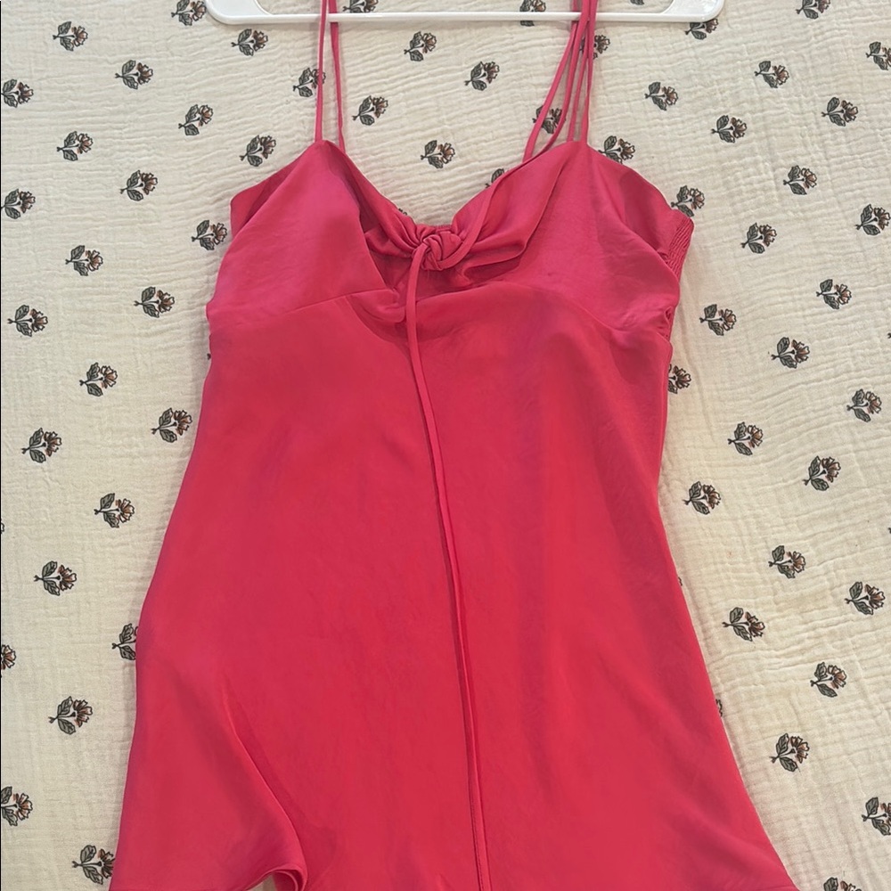Wilfred Vibrant Pink Bow-Tie Top